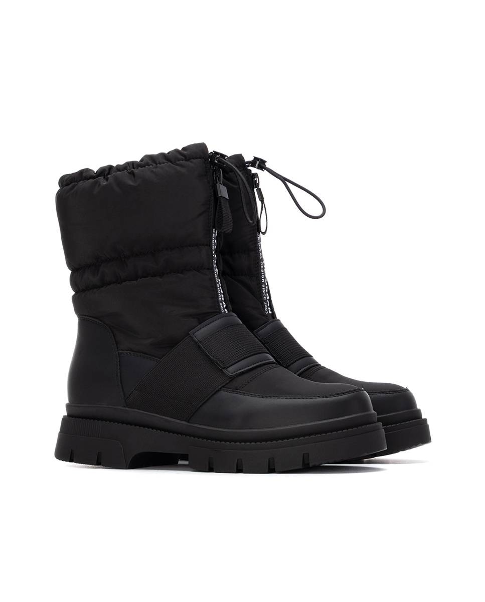 Botines de mujer acolchados - Xti - Negro Negro-5
