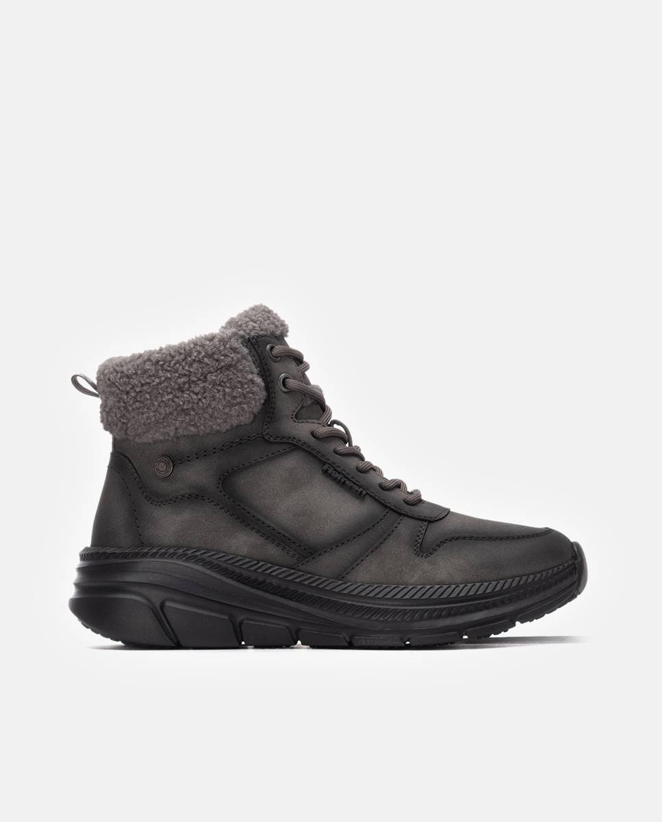 Botines de mujer con cremallera - Refresh - Gris Gris-1