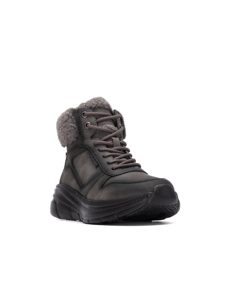 Botines de mujer con cremallera - Refresh - Gris Gris-3