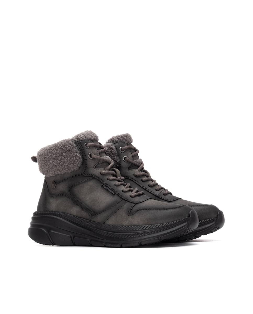 Botines de mujer con cremallera - Refresh - Gris Gris-5