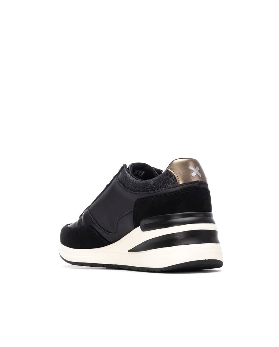 Zapatilla de mujer con cremallera - Xti - Negro Negro-4