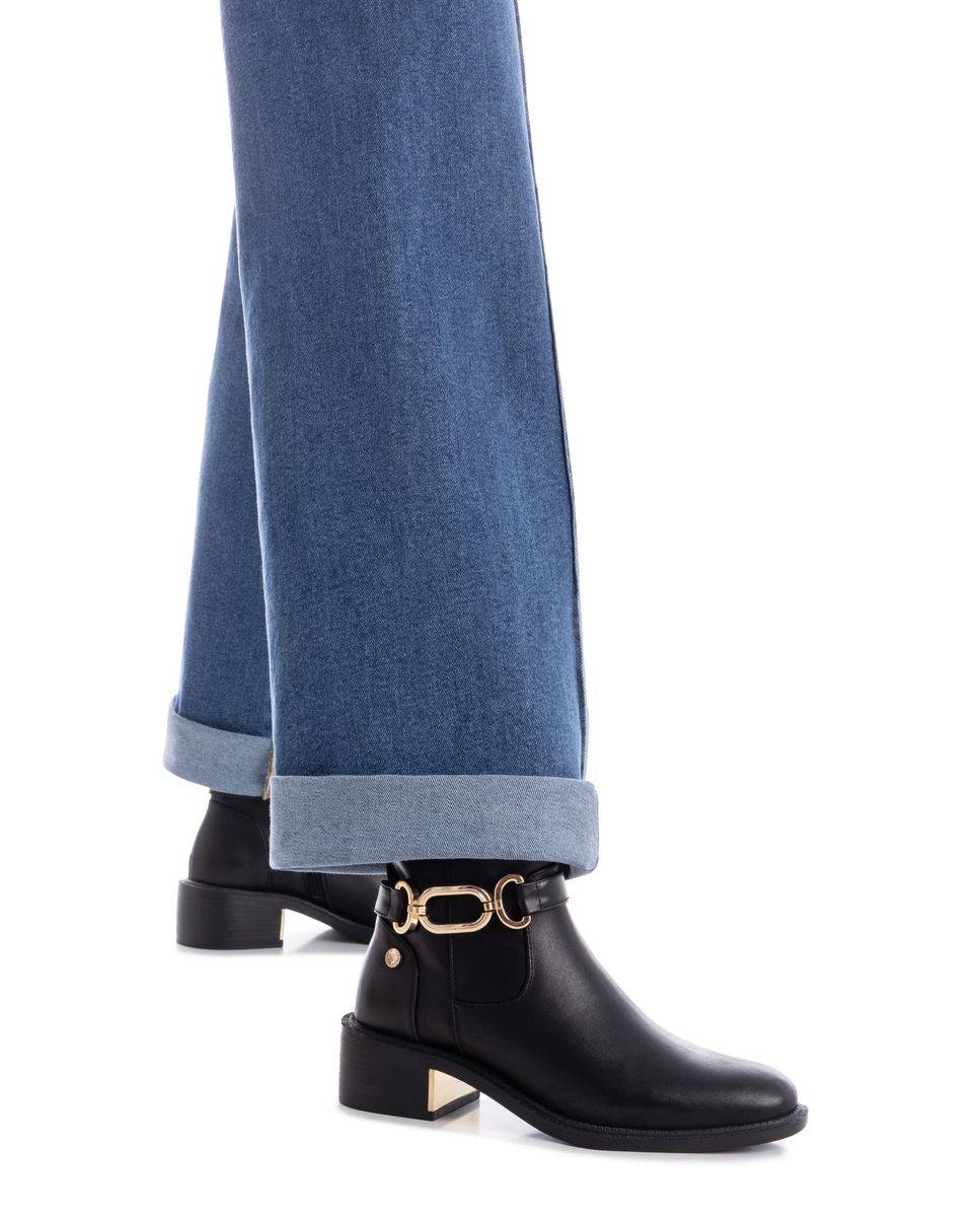 Botines básicos de mujer con cremallera - Xti - Negro Negro-2