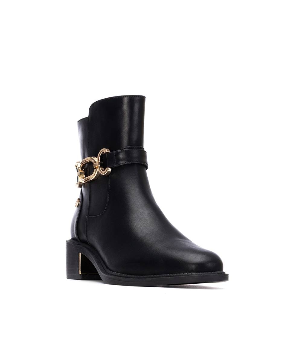 Botines básicos de mujer con cremallera - Xti - Negro Negro-3