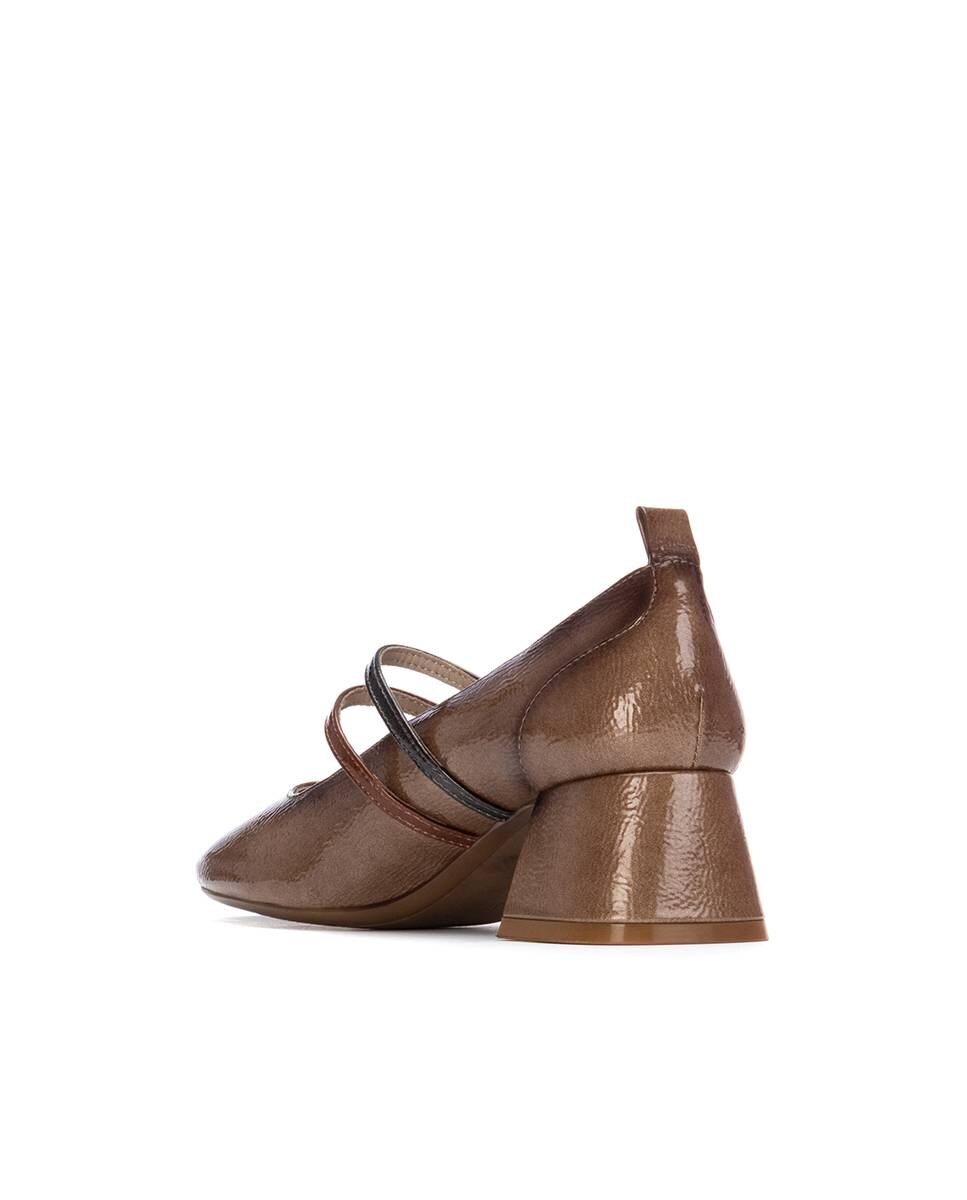 Bailarinas con tacón de mujer con tacón y hebilla - Xti - Beige Beige-2