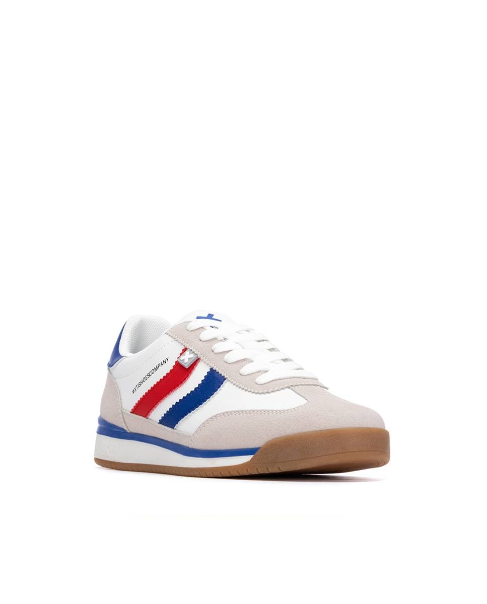 Zapatillas deportivas de mujer con cordones - Xti - Blanco / Rojo Blanco / Rojo-3