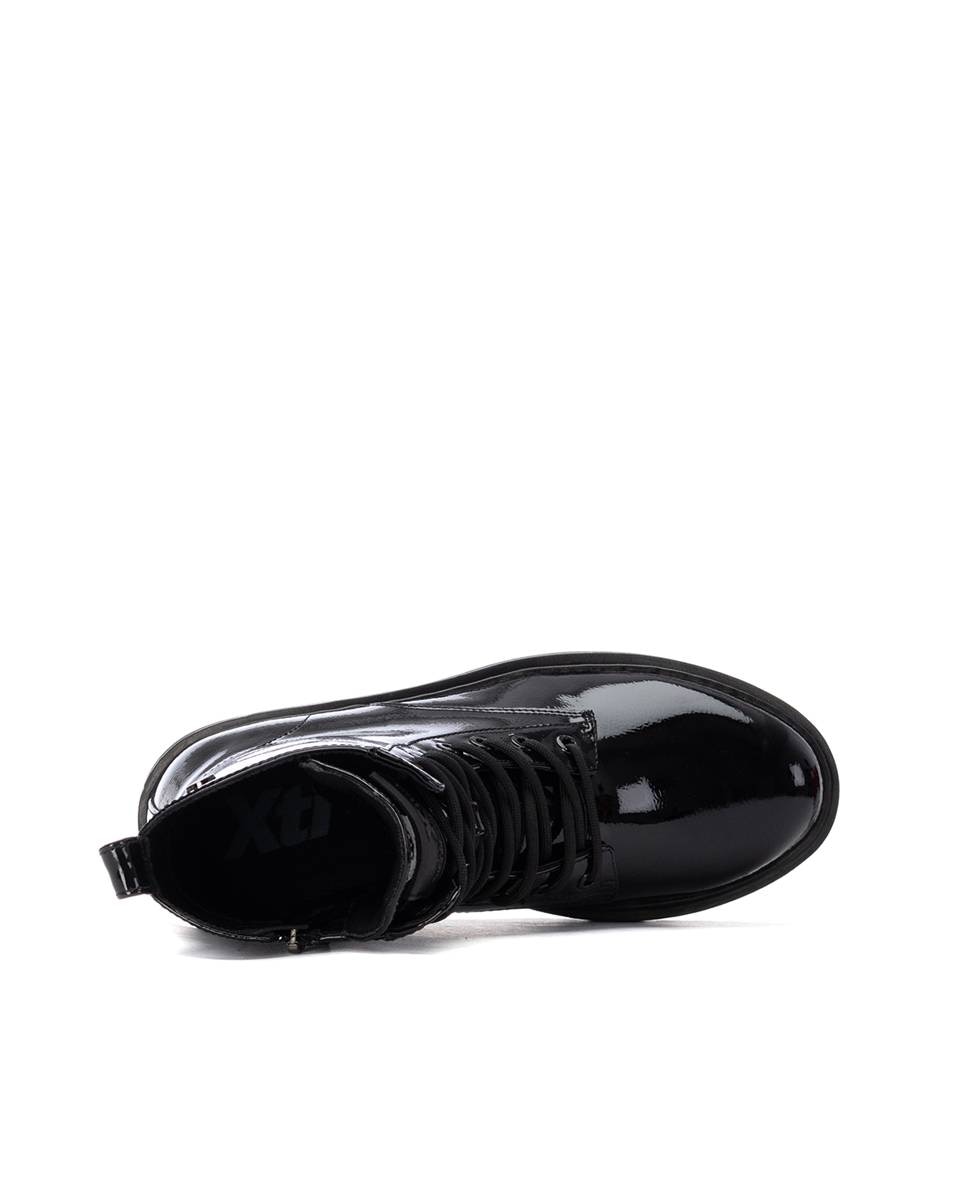 Botines militares de mujer con cremallera - Xti - Negro Negro-5