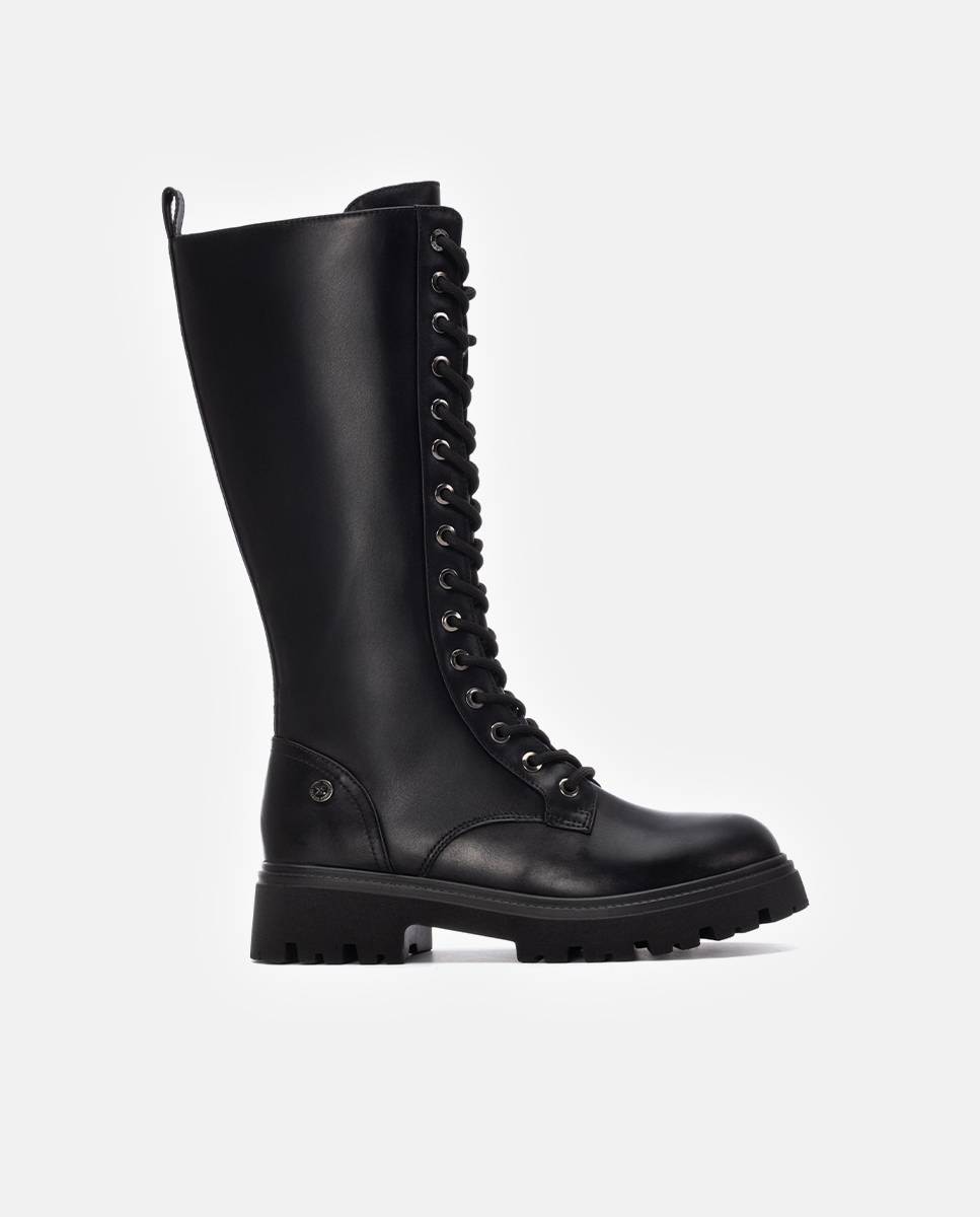 Bota de mujer con cremallera - Xti - Negro Negro-1