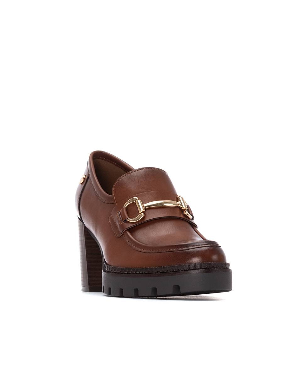 Imagen 3 de Mocasín de mujer con tacón - Xti - Camel Camel