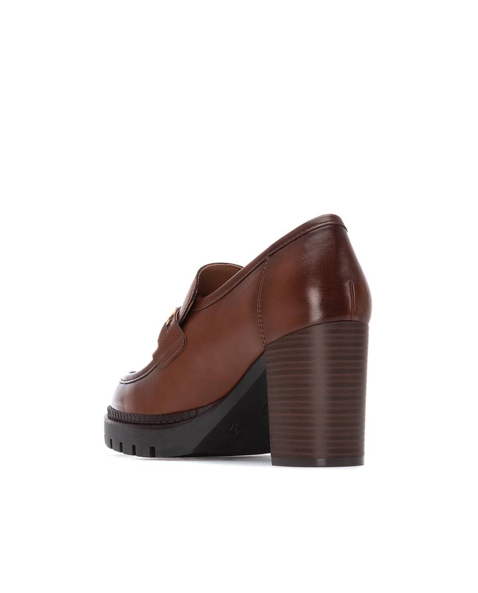 Imagen 2 de Mocasín de mujer con tacón - Xti - Camel Camel
