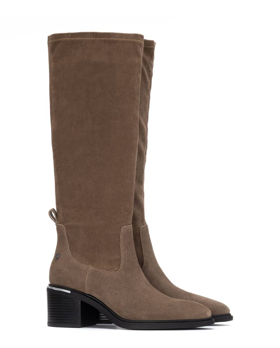 Botines Para Mujer Con Tacón Grueso - Cremallera Lateral, Antideslizantes, Cómodos Para Diario E Invierno