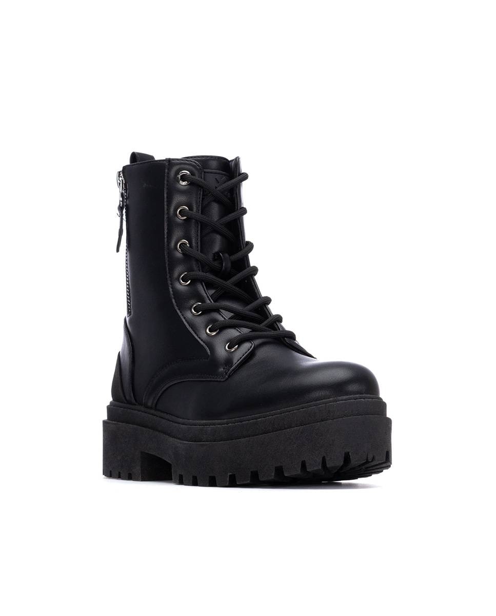 Botín de mujer con cordones - Xti - Negro Negro-3