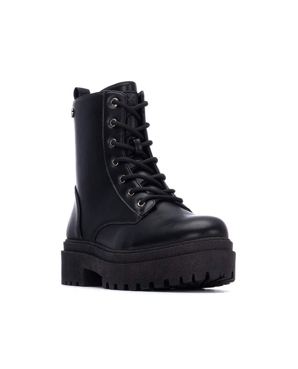 Botín de mujer con cordones - Xti - Negro Negro-3
