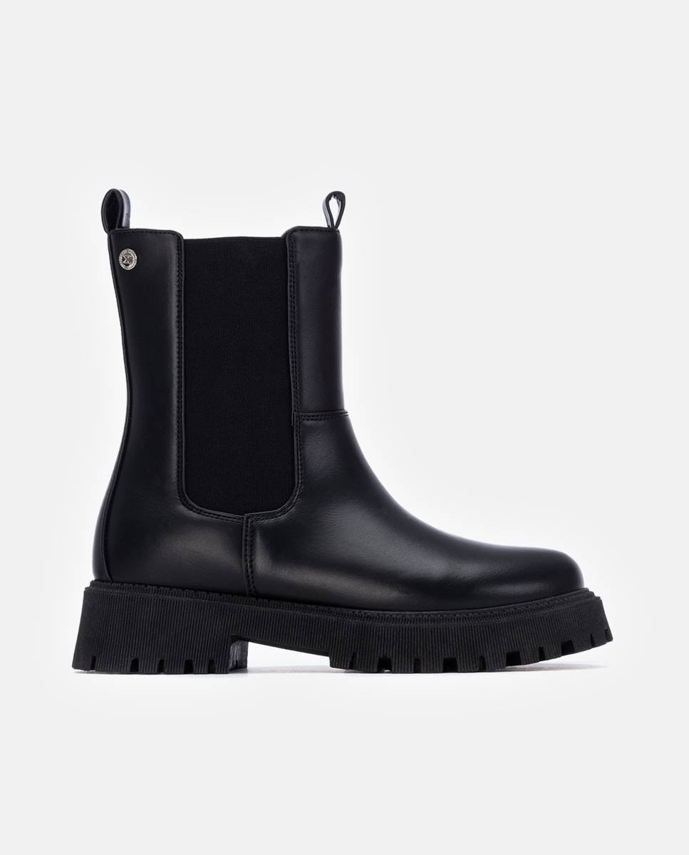 Botín de mujer chelsea con elásticos - Xti - Negro Negro-1