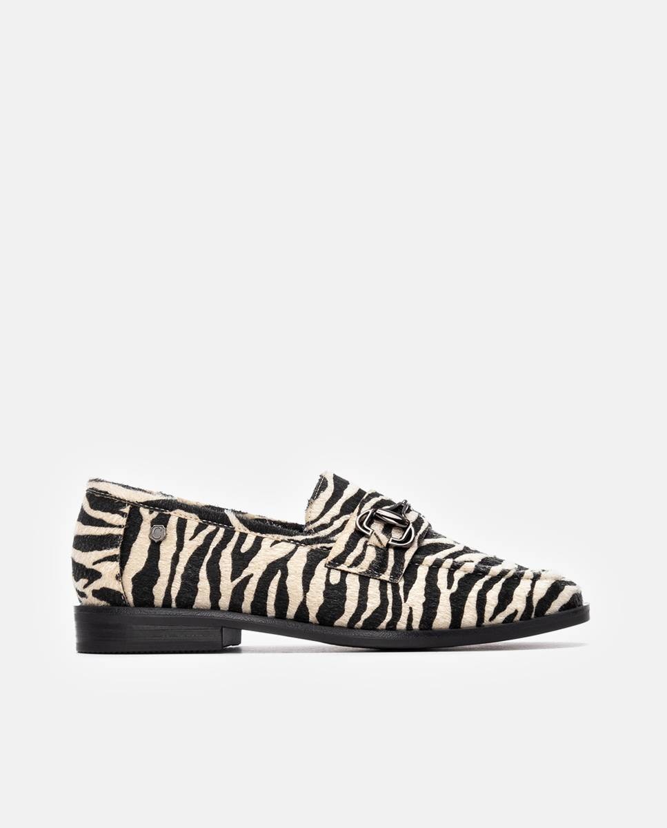 Mocasín de mujer de piel - Carmela - Estampado Estampado-1