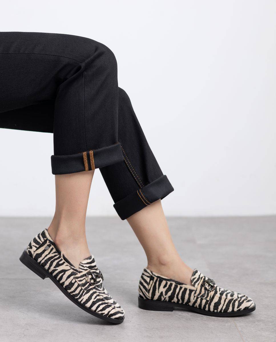 Mocasín de mujer de piel - Carmela - Estampado Estampado-2