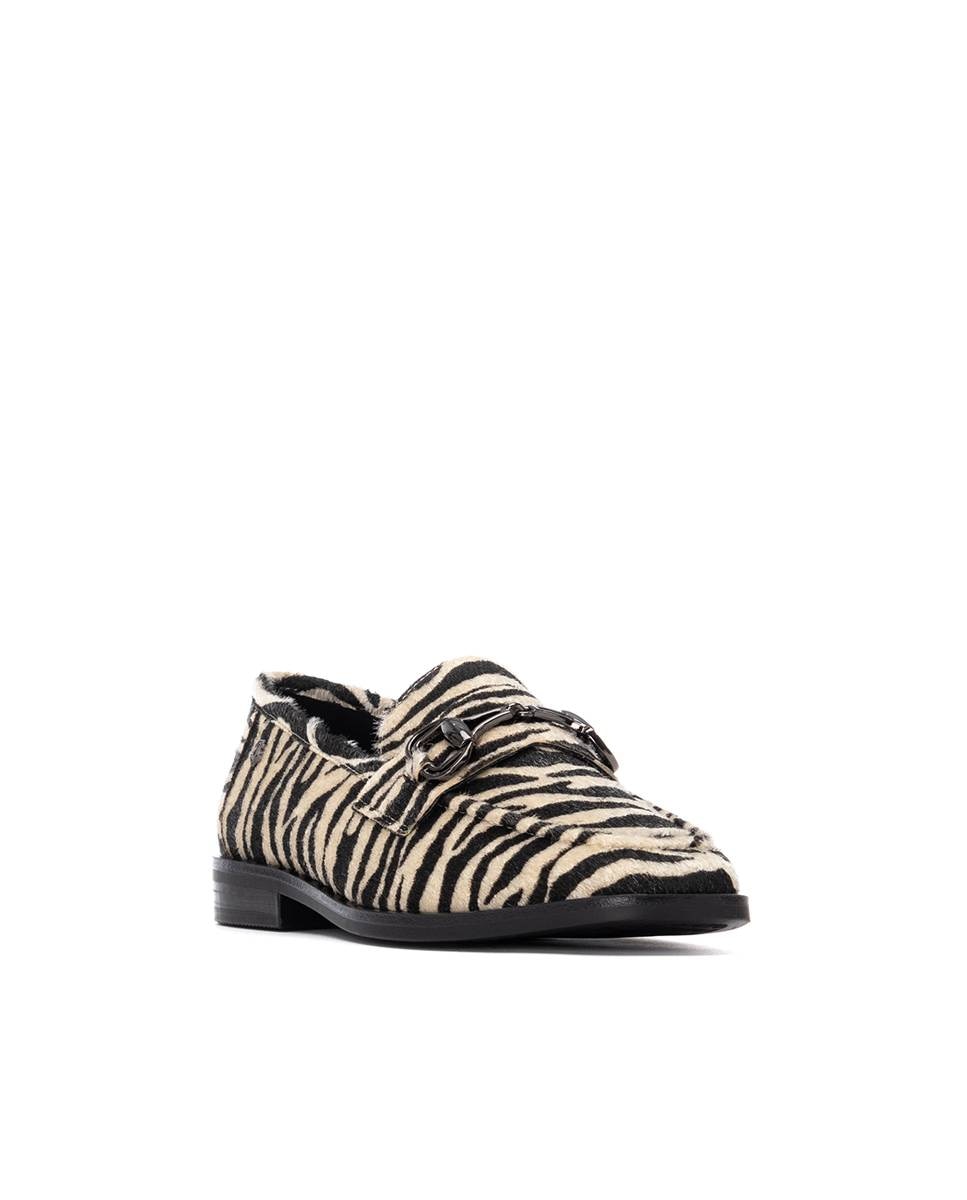 Mocasín de mujer de piel - Carmela - Estampado Estampado-3