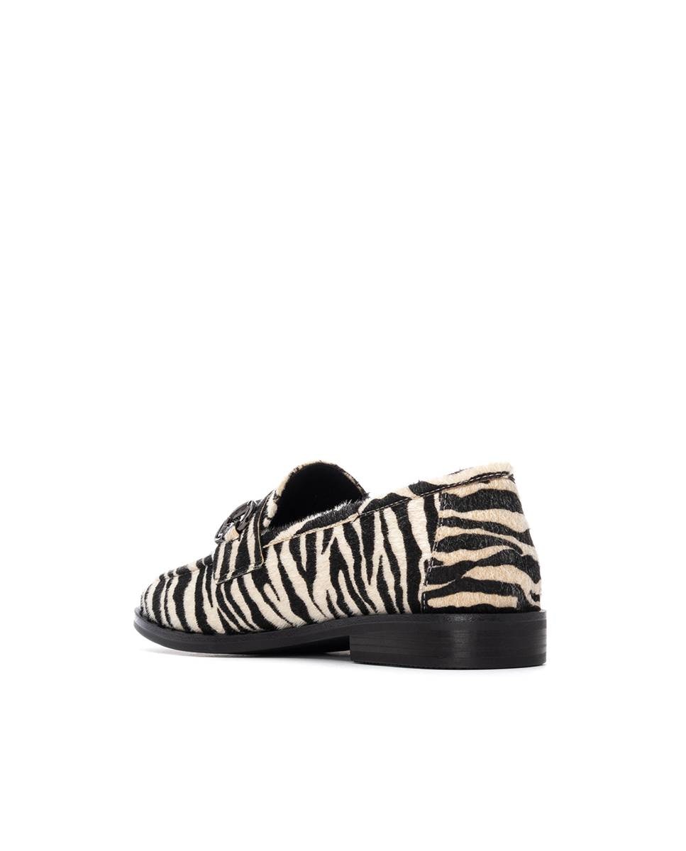 Mocasín de mujer de piel - Carmela - Estampado Estampado-4