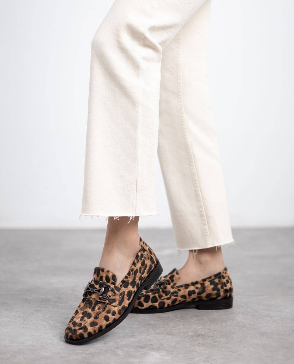 Mocasín de mujer de piel - Carmela - Estampado Estampado-2