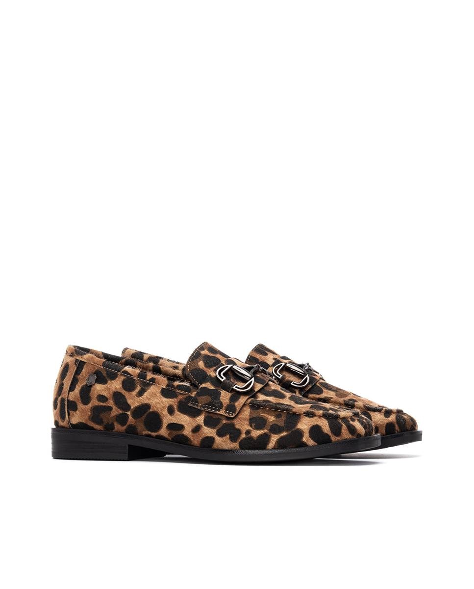 Mocasín de mujer de piel - Carmela - Estampado Estampado-5