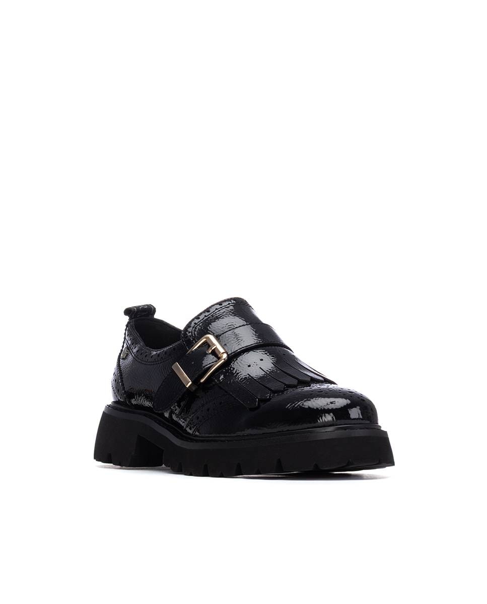 Mocasín de mujer con hebilla - Carmela - Negro Negro-3