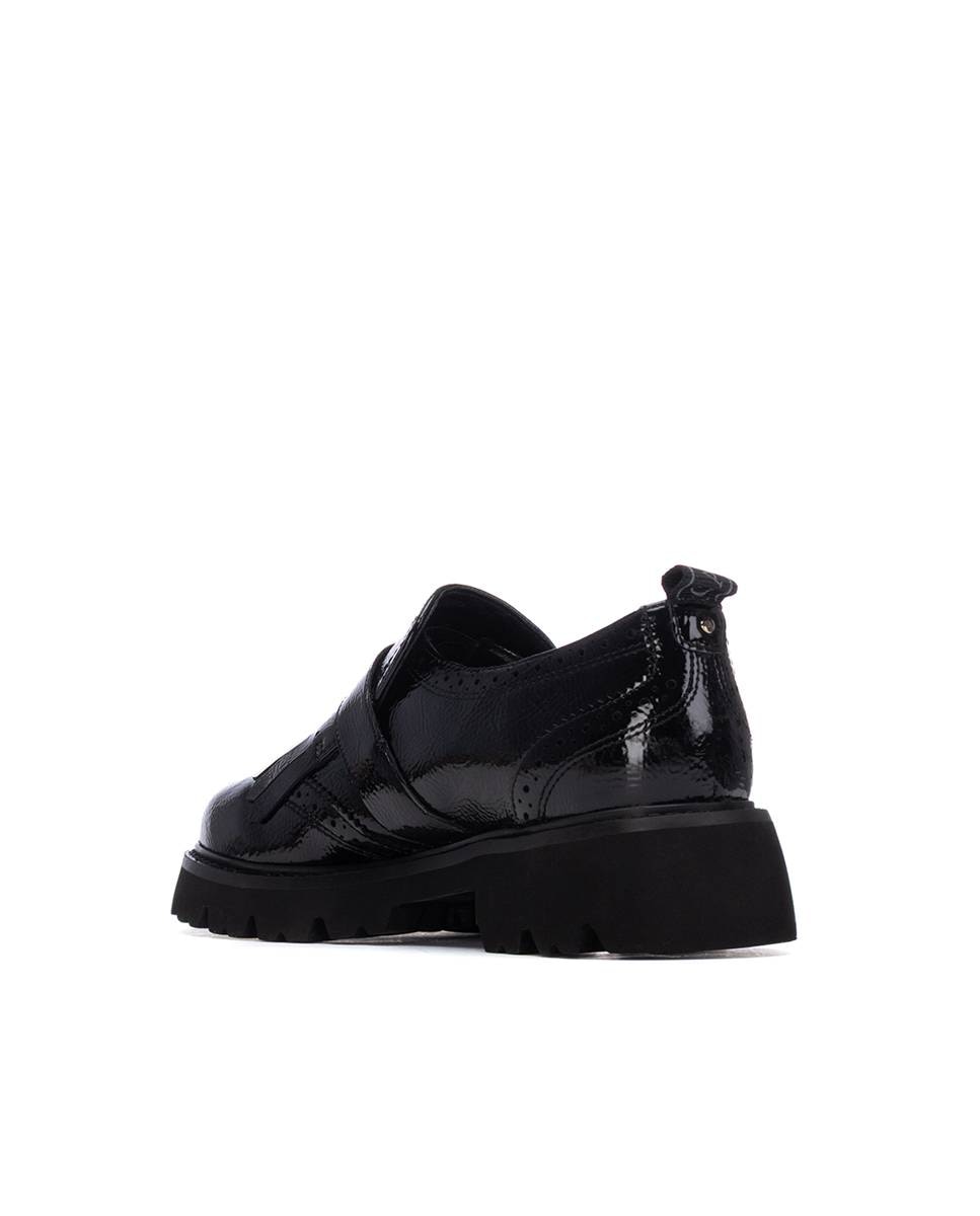 Mocasín de mujer con hebilla - Carmela - Negro Negro-2