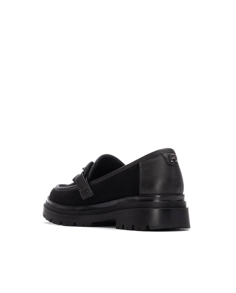 Mocasín de mujer plano - Refresh - Negro Negro-4