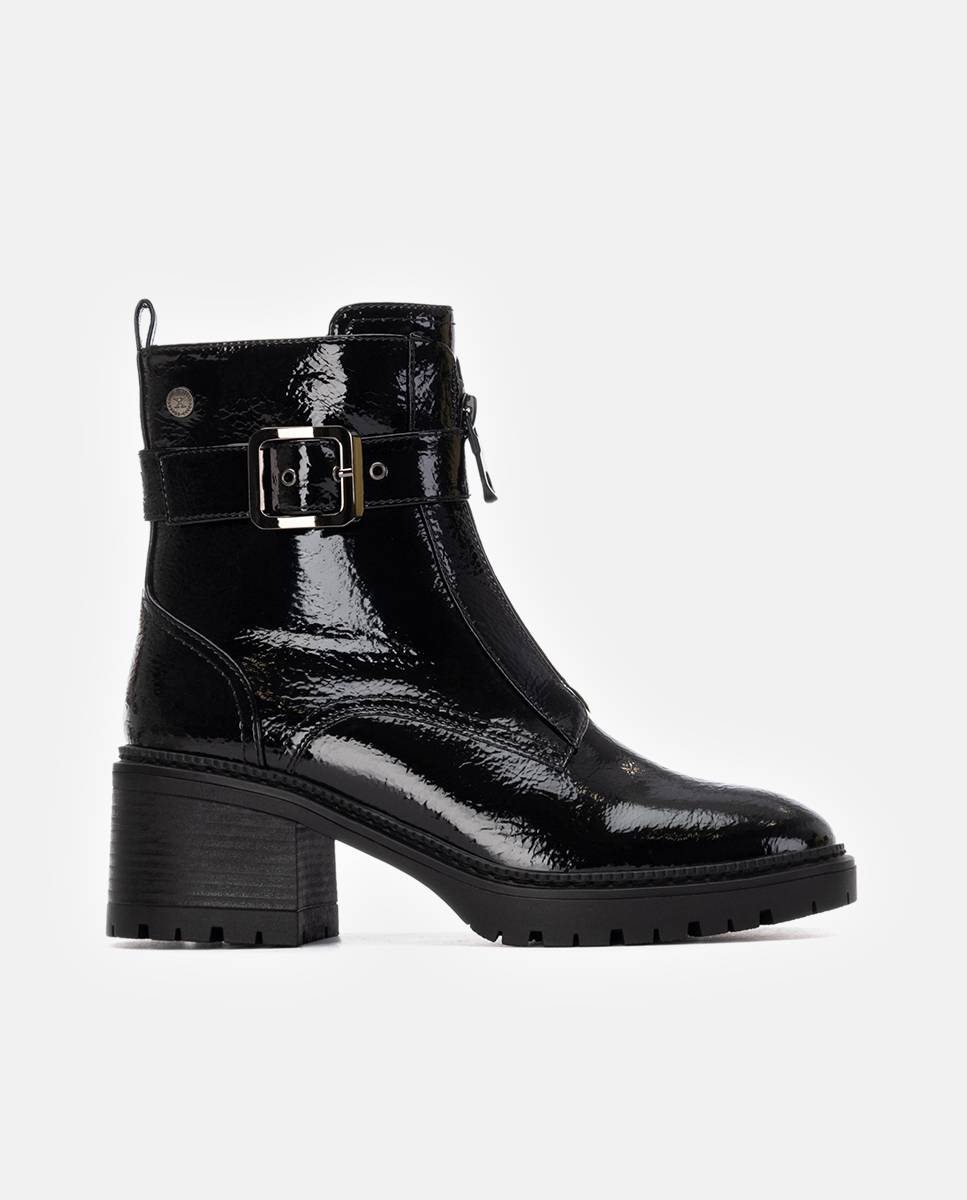 Botines básicos de mujer con cremallera - Xti - Negro Negro-1