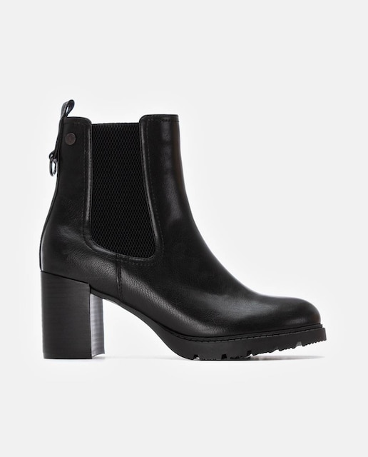 Imagen 0 de Botines de mujer con tacón y elásticos laterales