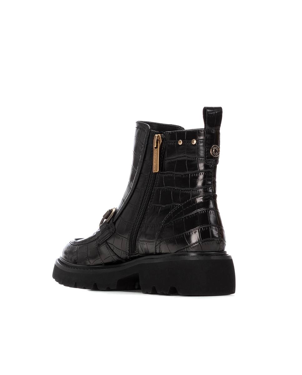 Botines de mujer con hebillas - Carmela - Negro Negro-4
