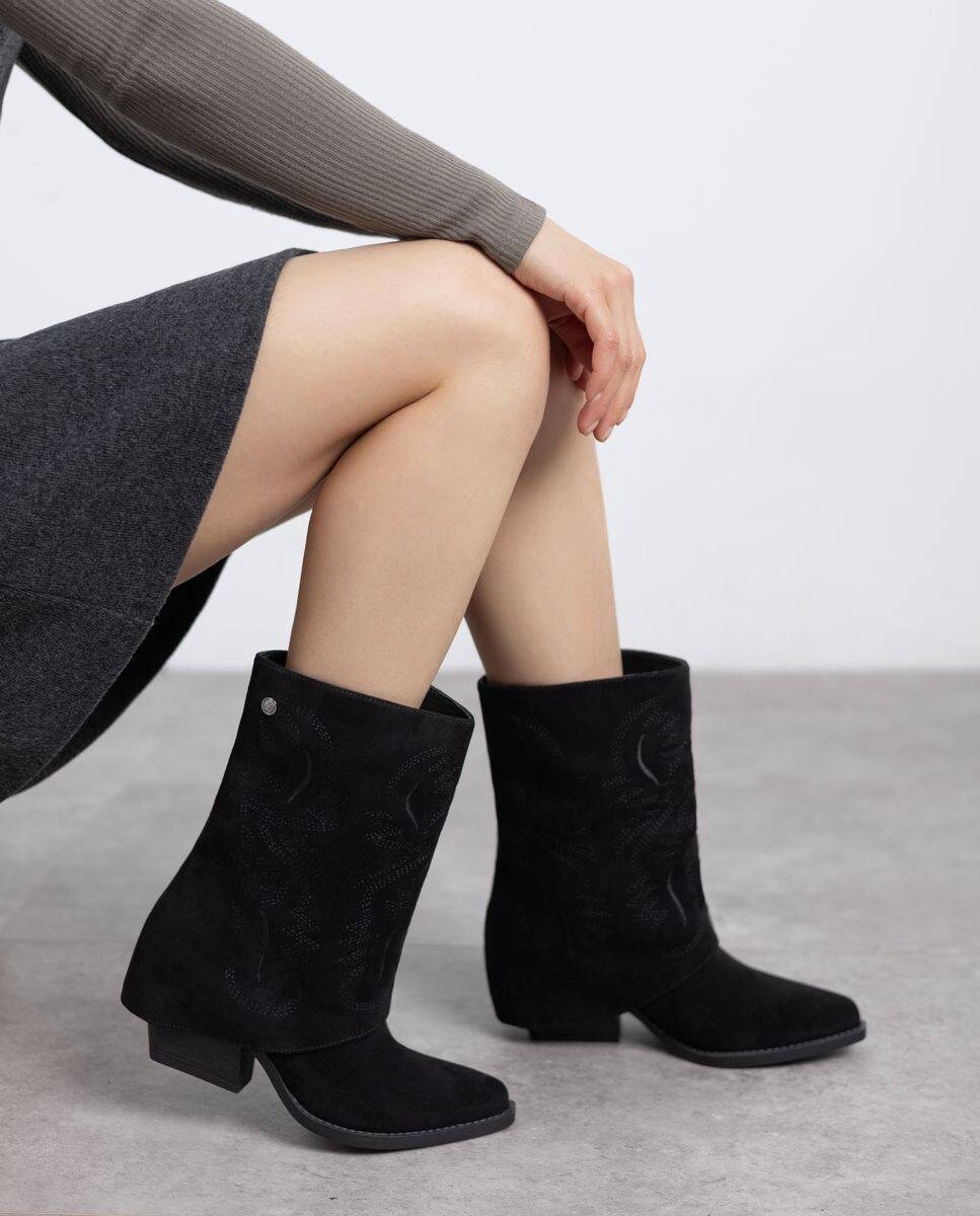 Botas Cowboy Botines Xti Mujer Negro Botines Mujer XTI Negro 130472