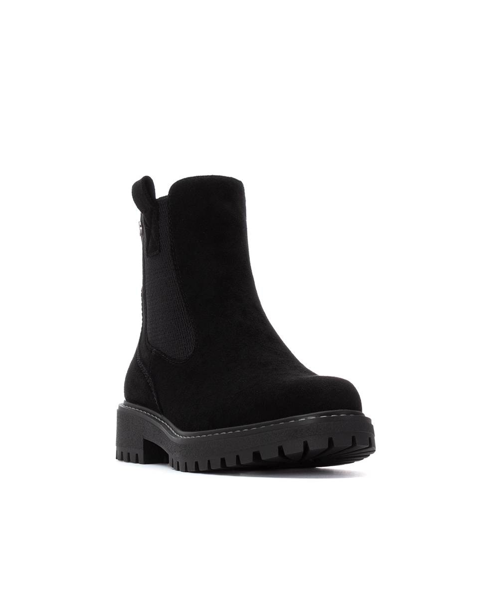 Botín de mujer chelsea de antelina - Refresh - Negro Negro-3