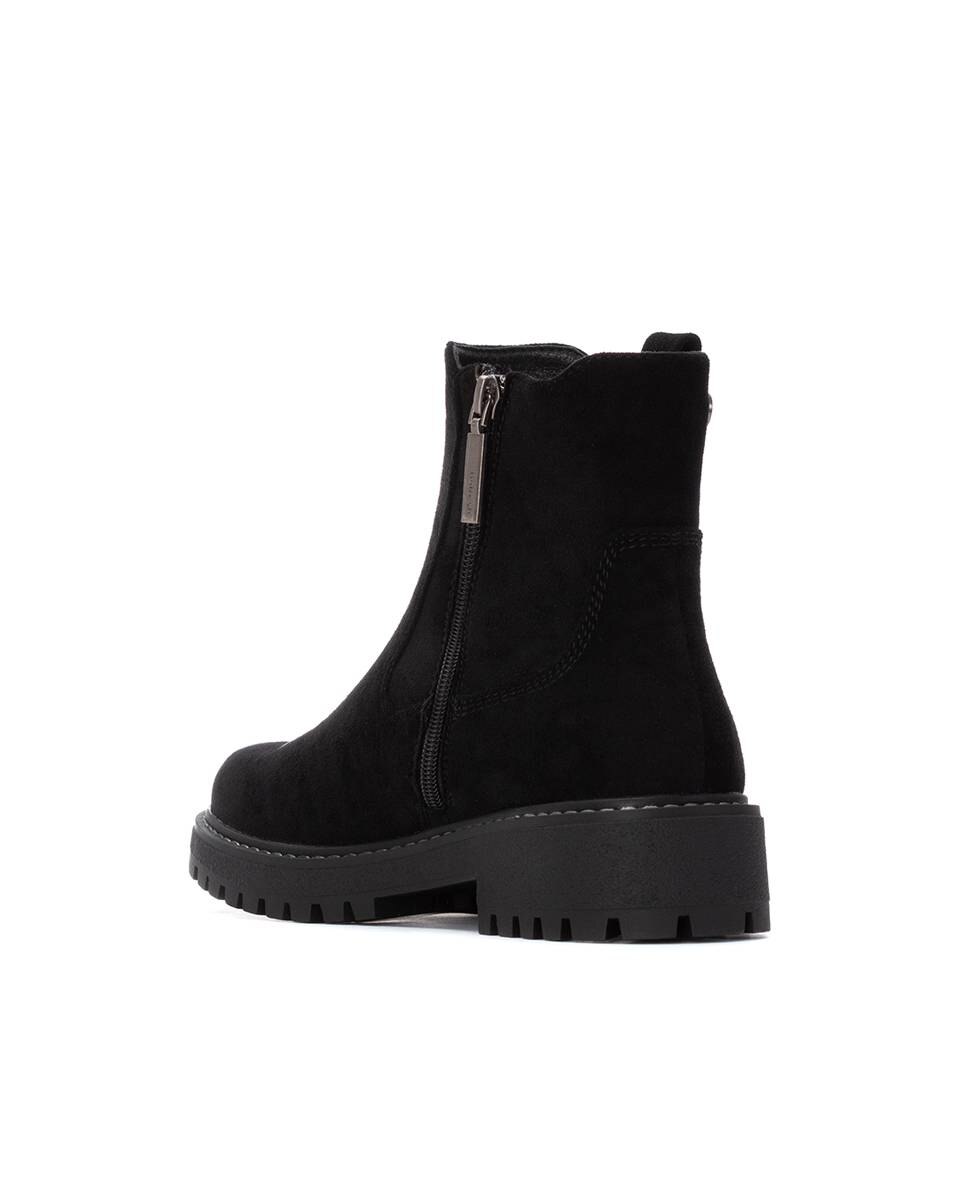 Botín de mujer chelsea de antelina - Refresh - Negro Negro-4
