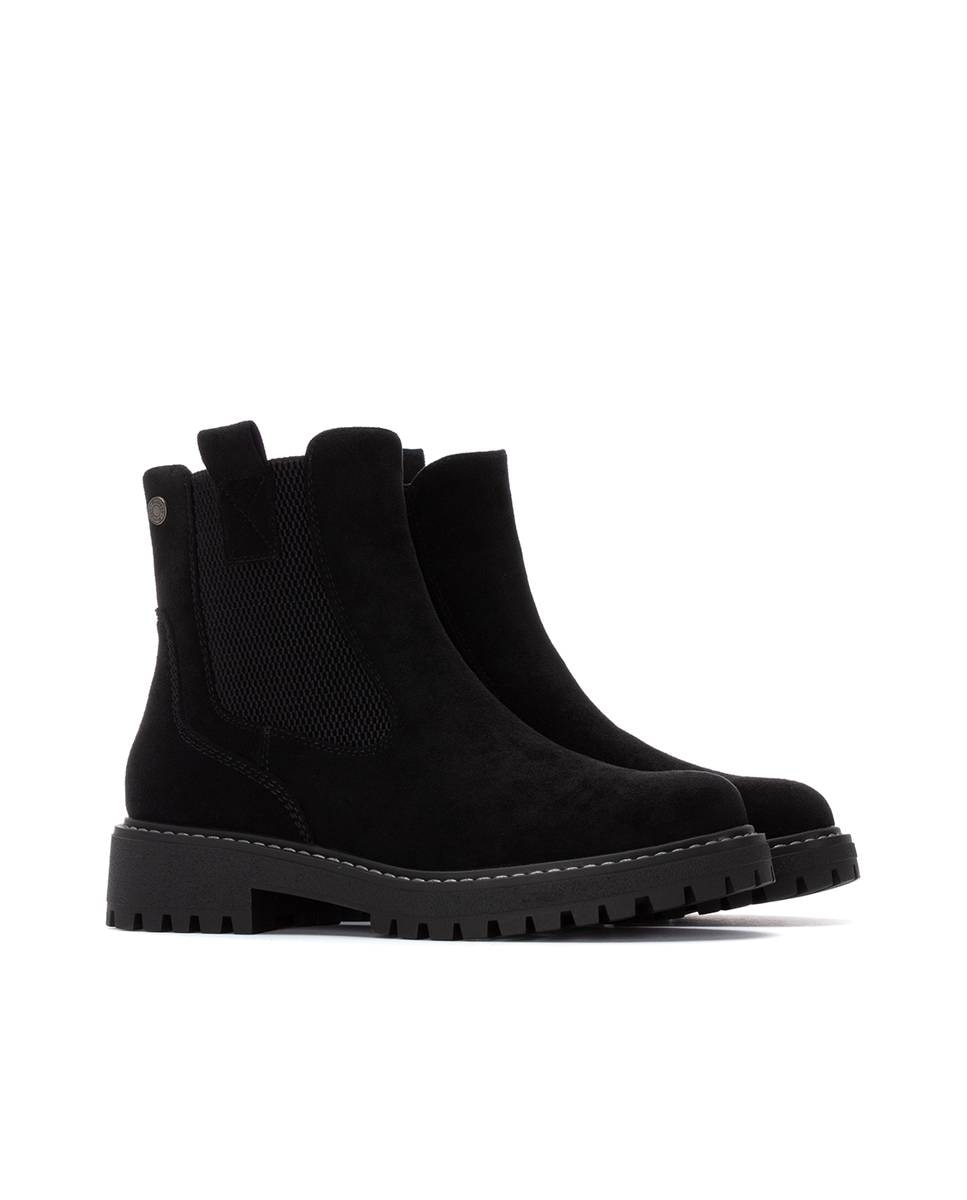 Botín de mujer chelsea de antelina - Refresh - Negro Negro-5