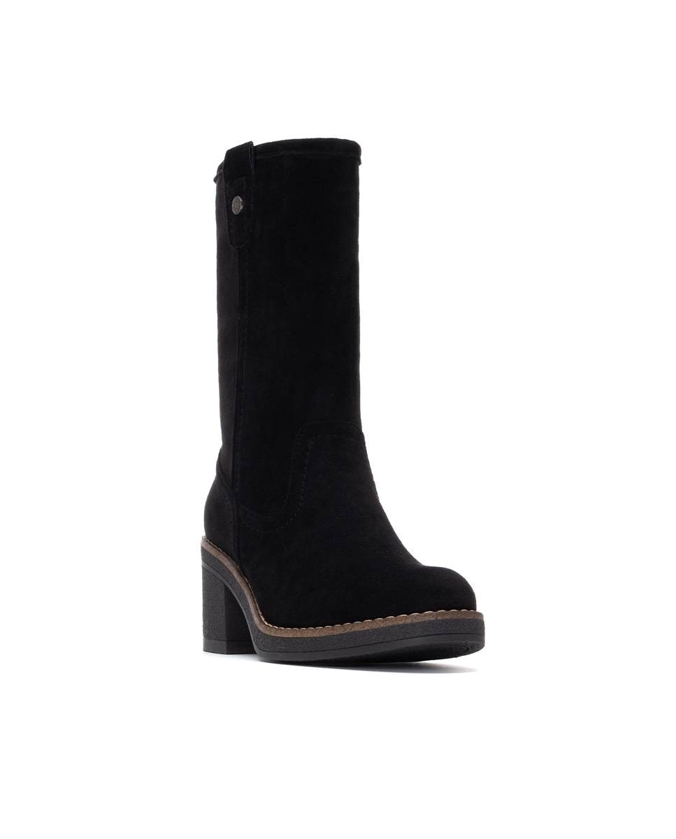 Botines de mujer con cremallera - Refresh - Negro Negro-3