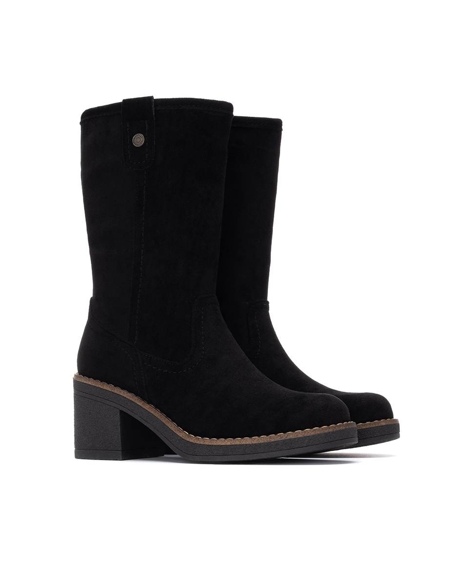 Botines de mujer con cremallera - Refresh - Negro Negro-5