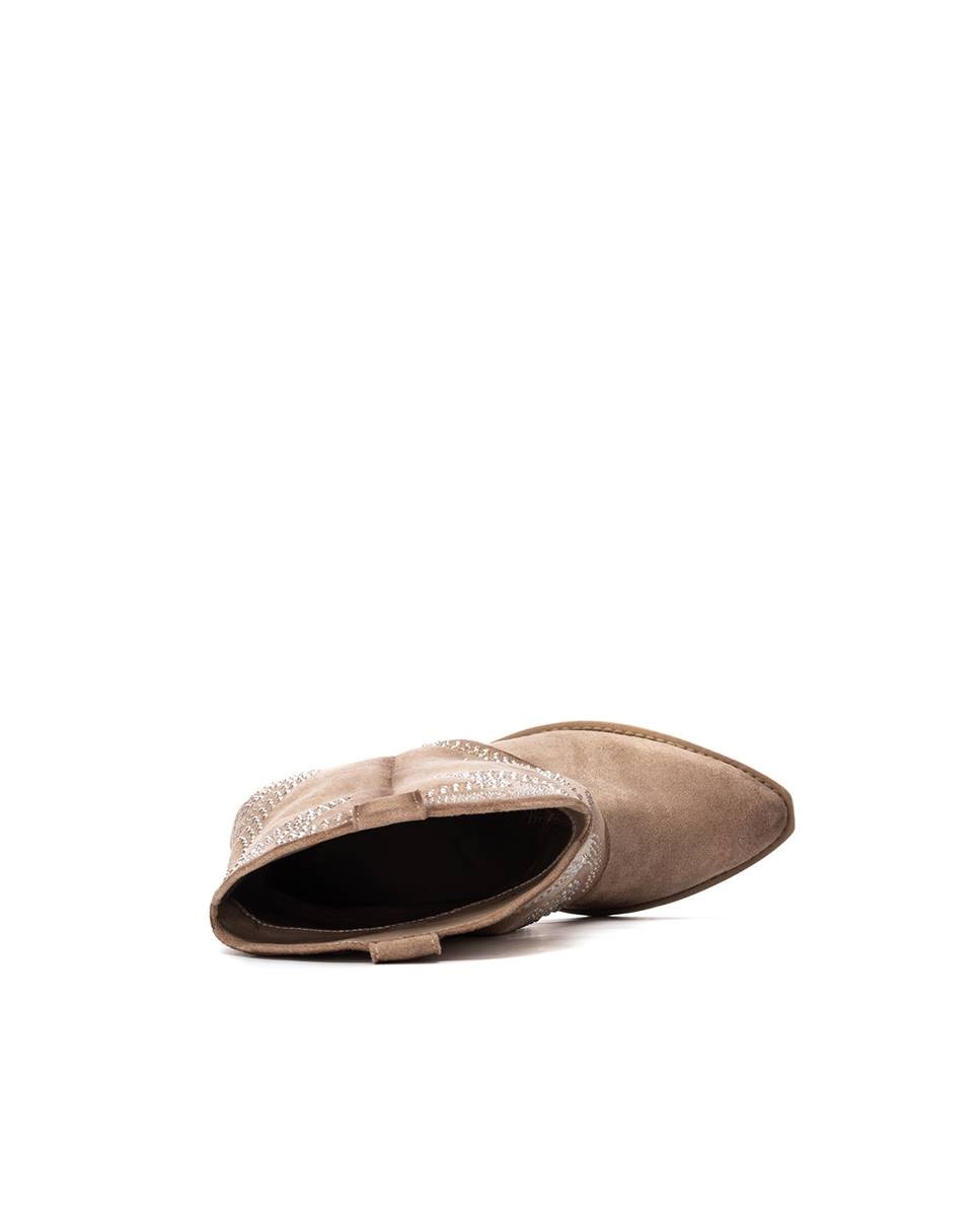 Botín de mujer con tacón - Xti - Beige Beige-5