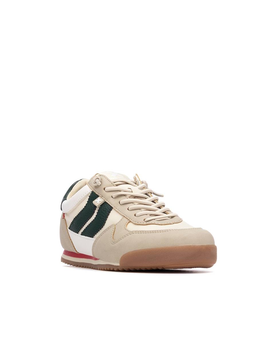 Zapatillas deportivas de mujer con cordones y suela baja - Xti - Beige Beige-3