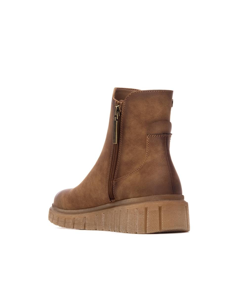 Botín de mujer chelsea de antelina - Refresh - Camel Camel-4