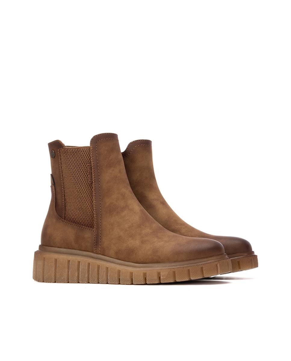 Botín de mujer chelsea de antelina - Refresh - Camel Camel-5