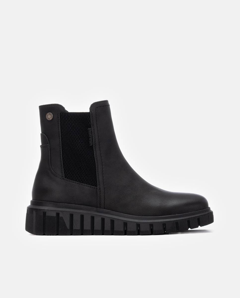 Botín de mujer chelsea de antelina - Refresh - Negro Negro-1