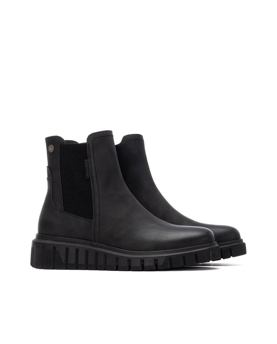 Botín de mujer chelsea de antelina - Refresh - Negro Negro-5