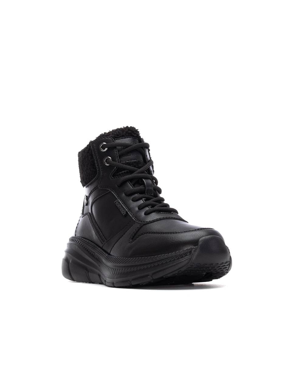 Botines de mujer con cremallera - Refresh - Negro Negro-3
