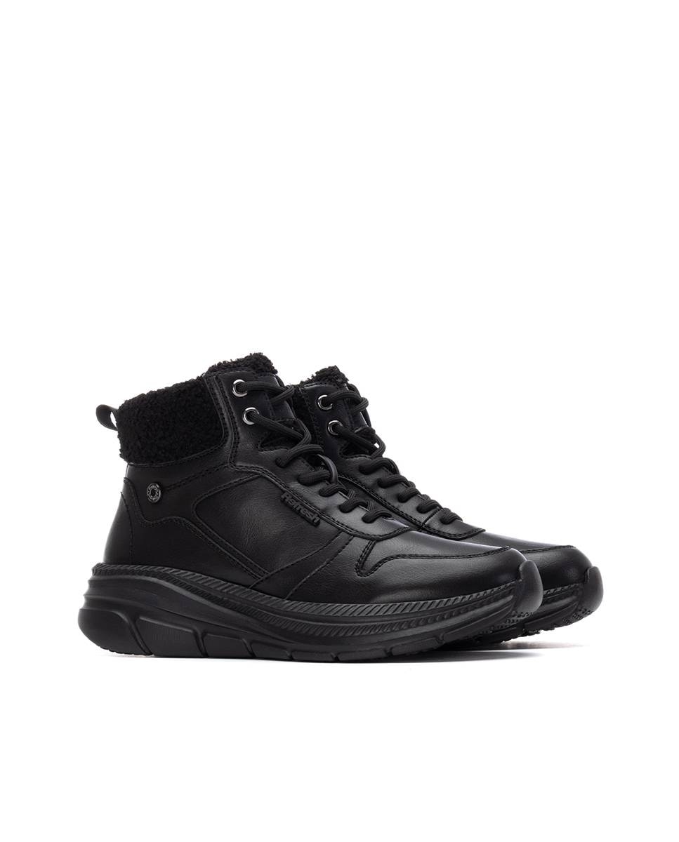 Botines de mujer con cremallera - Refresh - Negro Negro-5