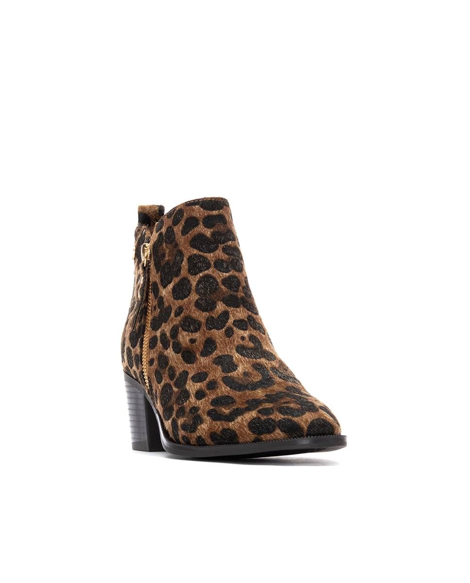 Botines de mujer con cremallera - Xti - Camel Camel-3