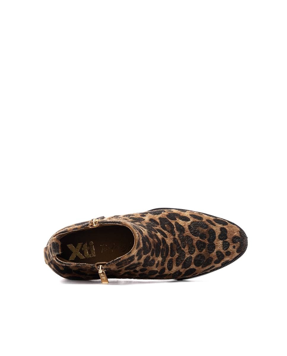 Botines de mujer con cremallera - Xti - Camel Camel-5