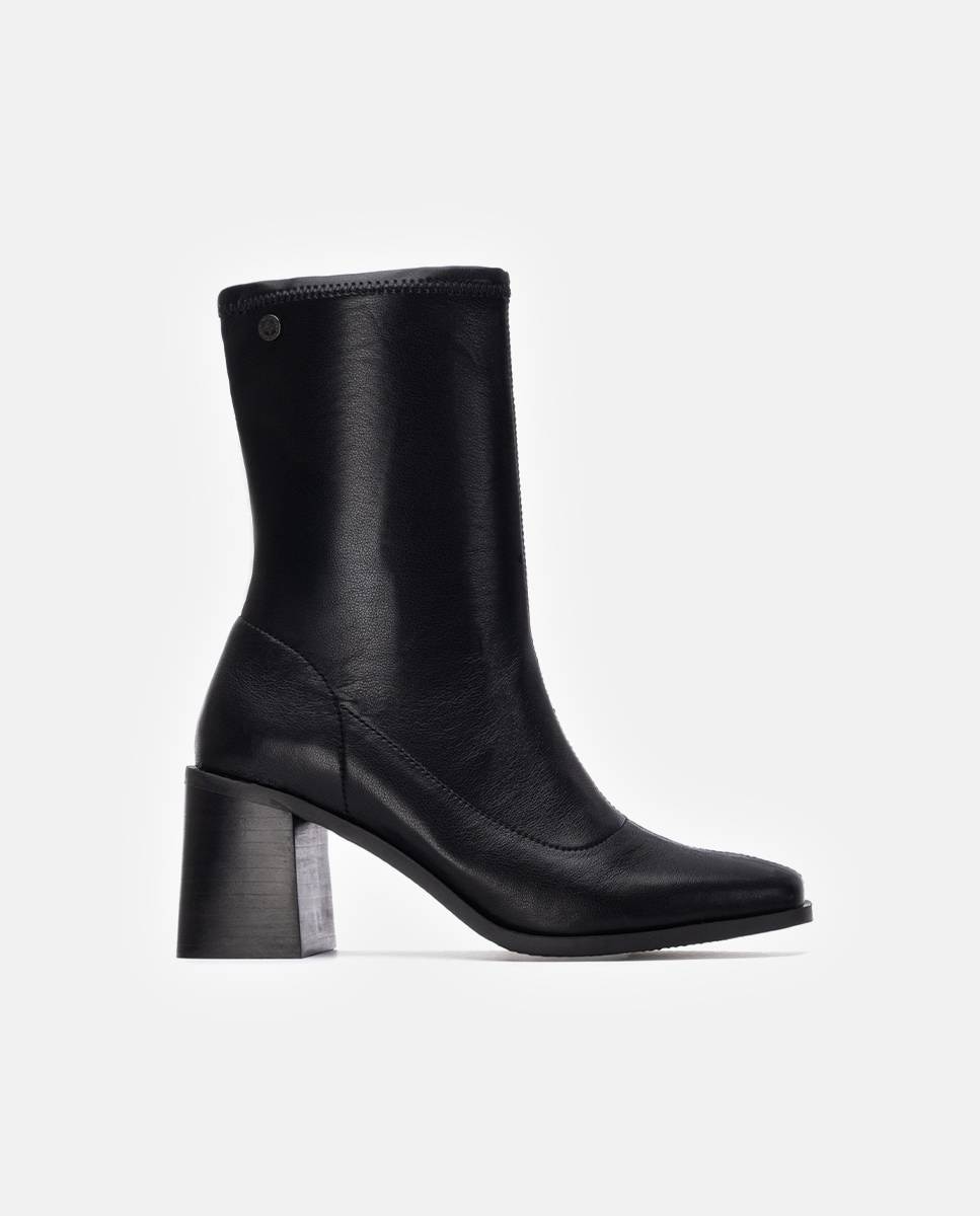 Botines de mujer con tacón - Xti - Negro Negro-1