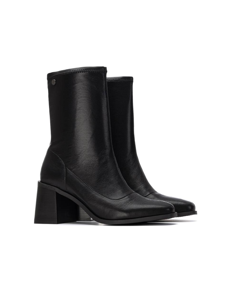 Botines de mujer con tacón - Xti - Negro Negro-5