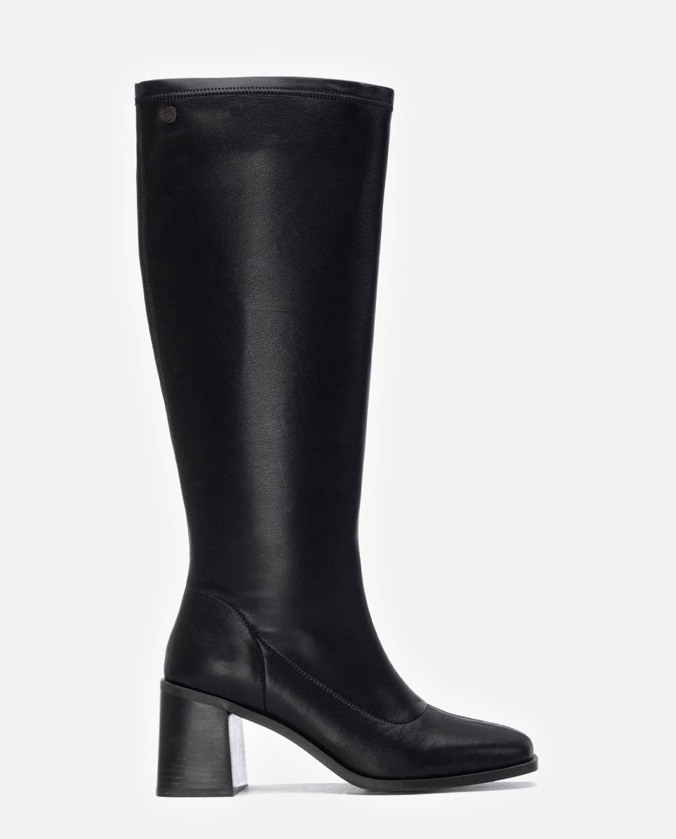 Bota de mujer con tacón ancho - Xti - Negro Negro-1