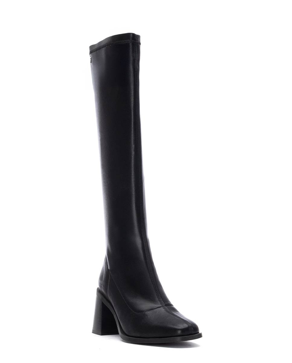 Bota de mujer con tacón ancho - Xti - Negro Negro-3