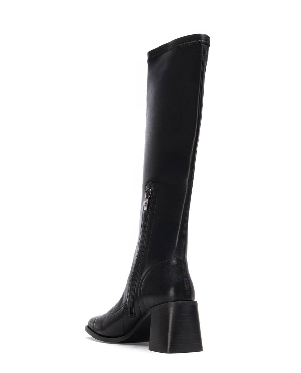 Bota de mujer con tacón ancho - Xti - Negro Negro-4